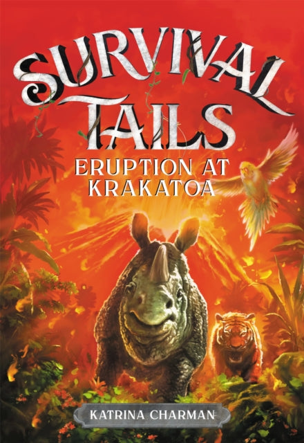 Book cover of: Survival Tails: Eruption at Krakatoa. By: Katrina Charman