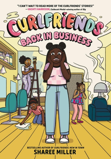 Book cover of: Curlfriends: Back in Business (A Graphic Novel). By: Sharee Miller