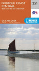 Book cover of: Norfolk Coast Central. By: Ordnance Survey