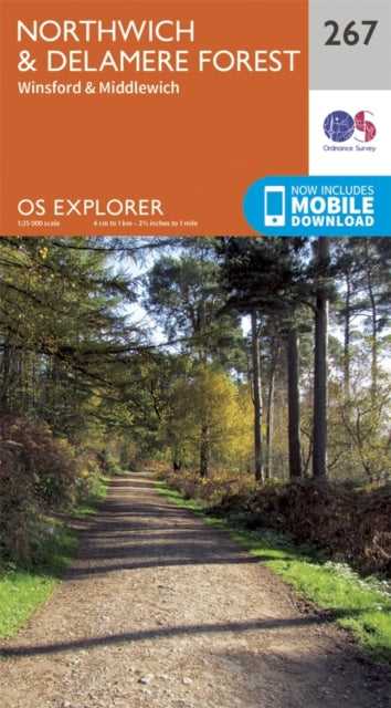Book cover of: Northwich and Delamere Forest. By: Ordnance Survey