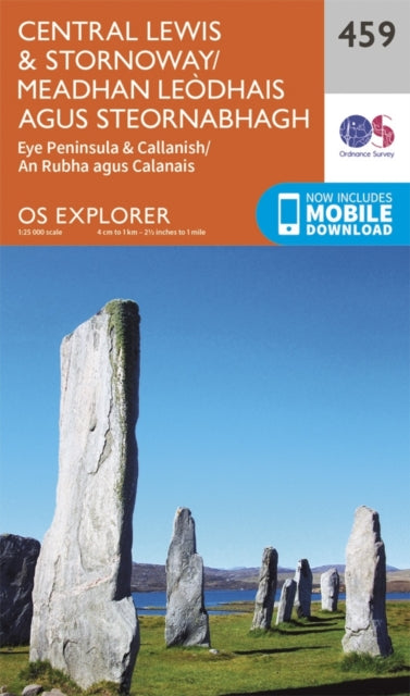 Book cover of: Central Lewis and Stornaway/Meadhan Leodhais Agus Steornabhagh. By: Ordnance Survey
