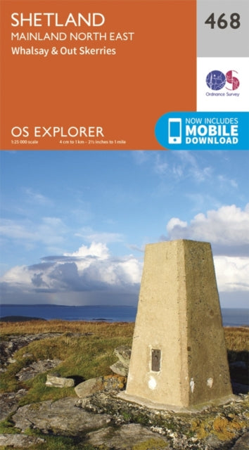 Book cover of: Shetland - Mainland North East. By: Ordnance Survey
