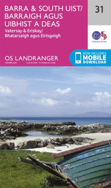 Book cover of: Barra & South Uist, Vatersay & Eriskay. By: Ordnance Survey