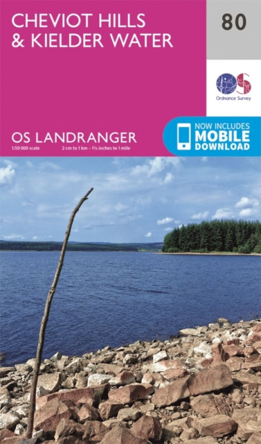 Book cover of: Cheviot Hills & Kielder Water. By: Ordnance Survey
