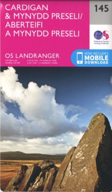 Book cover of: Cardigan & Mynydd Preseli. By: Ordnance Survey