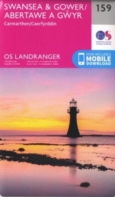 Book cover of: Swansea & Gower, Carmarthen. By: Ordnance Survey