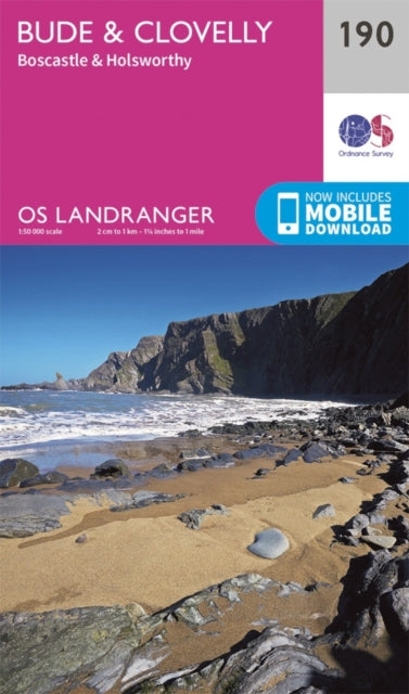Book cover of: Bude & Clovelly, Boscastle & Holsworthy. By: Ordnance Survey