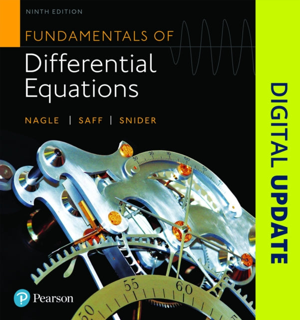 Book cover of: Fundamentals of Differential Equations. By: R. Kent Nagle