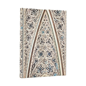 2026 Vault of the Milan Cathedral (Duomo di Milano) Midi 18-month Horizontal Hardcover Flexi Dayplanner 2025-2026 (Wrap Closure)