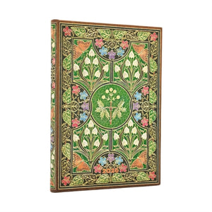 2026 Poetry in Bloom Midi 12-month Verso Hardcover Flexi Dayplanner 2026 (Elastic Band Closure)