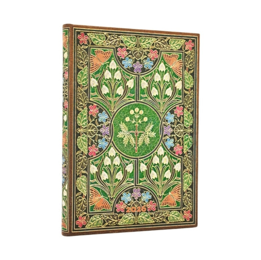 Book cover of: 2026 Poetry in Bloom Midi 12-month Verso Hardcover Flexi Dayplanner 2026 (Elastic Band Closure). By: Paperblanks