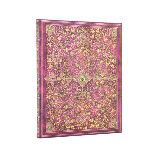 Book cover of: 2026 Diamond Jubilee (Sangorski & Sutcliffe) Ultra 12-month Verso Hardcover Flexi Dayplanner 2026 (Elastic Band Closure). By: Paperblanks