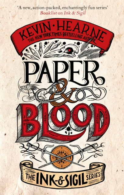 Book cover of: Paper & Blood. By: Kevin Hearne