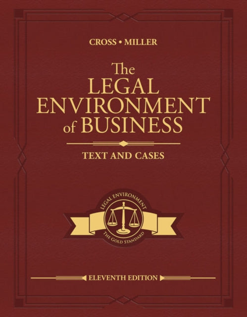 Book cover of: Legal Environment of Business. By: Cross, Frank B.