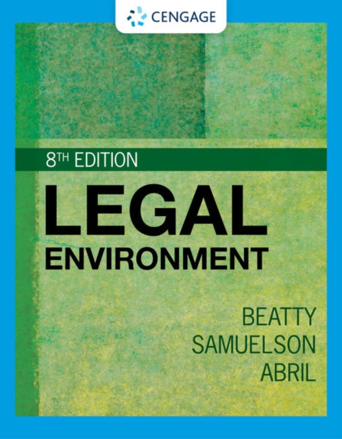 Book cover of: Legal Environment. By: Jeffrey F. Beatty