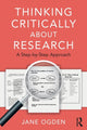 Book cover of: Thinking Critically about Research. By: Jane Ogden