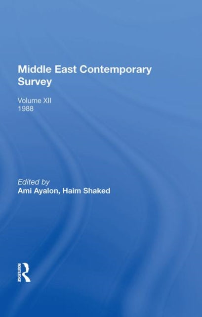 Book cover of: Middle East Contemporary Survey, Volume Xii, 1988. By: Ami Ayalon