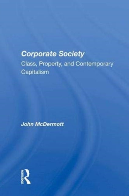 Book cover of: Corporate Society. By: John McDermott