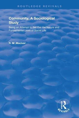 Community, A Sociological Study