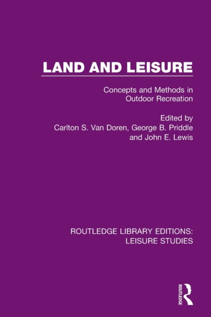Book cover of: Land and Leisure. By: Carlton S. Van Doren