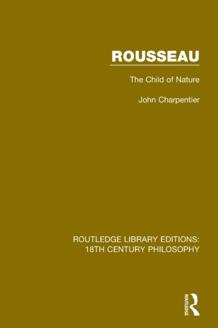 Book cover of: Rousseau. By: John Charpentier
