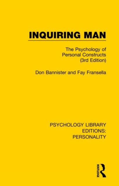 Book cover of: Inquiring Man. By: Don Bannister