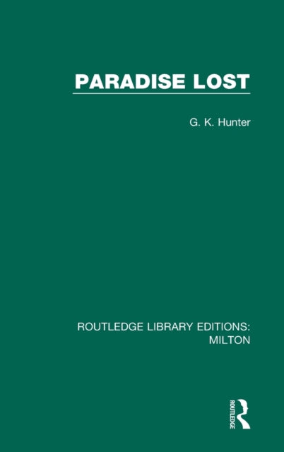 Book cover of: Paradise Lost. By: G. K. Hunter