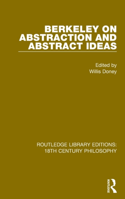 Book cover of: Berkeley on Abstraction and Abstract Ideas. By: Willis Doney