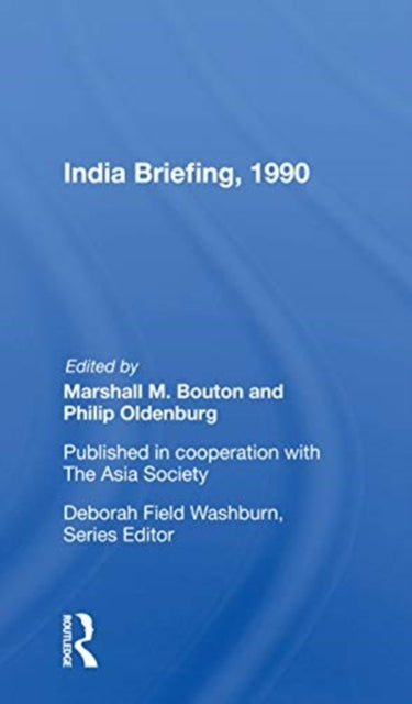 Book cover of: India Briefing, 1990. By: Marshall M. Bouton