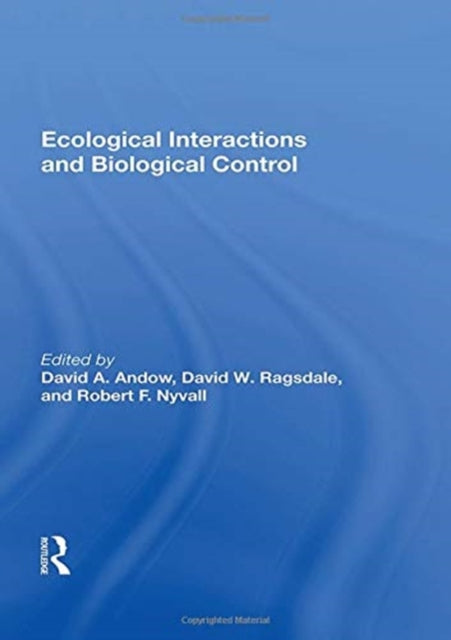 Book cover of: Ecological Interactions And Biological Control
