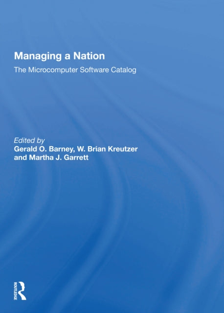 Book cover of: Managing A Nation. By: Gerald O. Barney