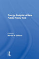 Book cover of: Energy Analysis: A New Public Policy Tool. By: Martha W. Gilliland