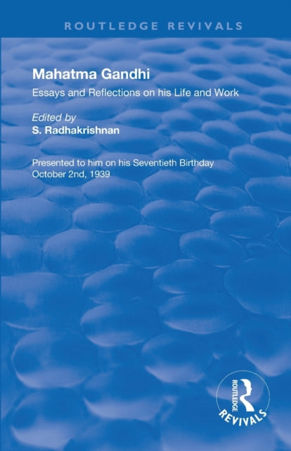 Book cover of: Mahatma Gandhi. By: Radhakrishnan, S.