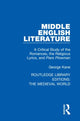 Book cover of: Middle English Literature. By: George Kane