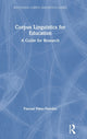 Book cover of: Corpus Linguistics for Education. By: Pascual Pérez-Paredes