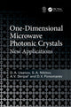 Book cover of: One-Dimensional Microwave Photonic Crystals. By: D. A. Usanov