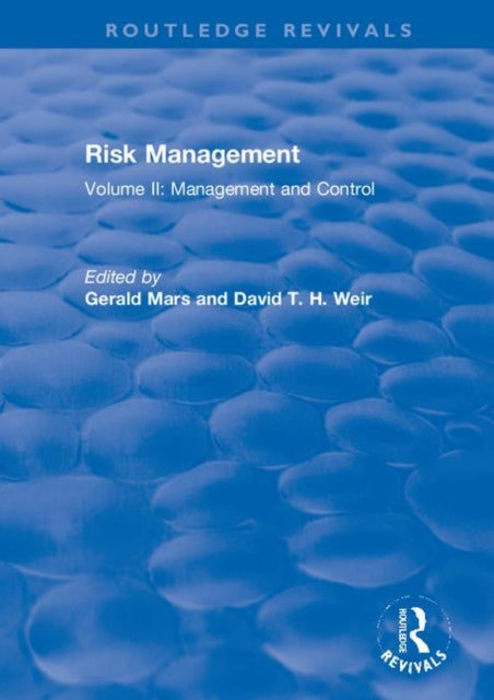 Book cover of: Risk Management. By: Gerald Mars