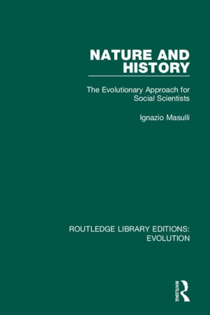 Book cover of: Nature and History. By: Ignazio Masulli