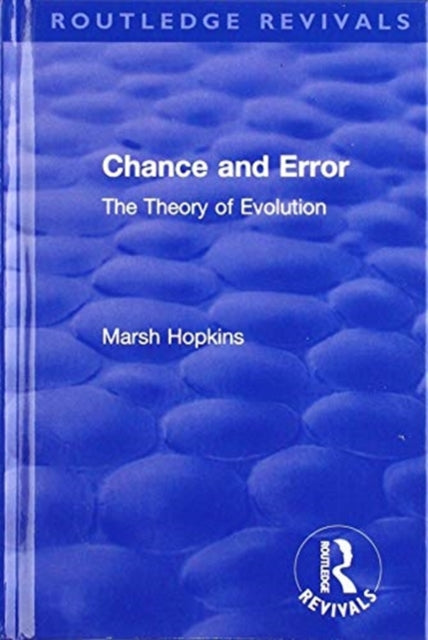 Book cover of: Chance and Error. By: Marsh Hopkins