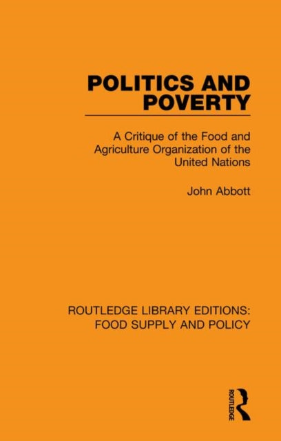 Book cover of: Politics and Poverty. By: John Abbott