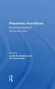 Book cover of: Perestroika From Below. By: Judith Sedaitis