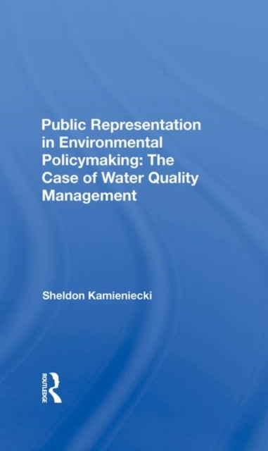 Book cover of: Public Representation In Environmental Policymaking