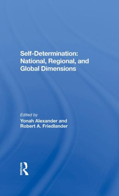 Book cover of: Self-Determination. By: Yonah Alexander