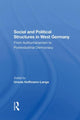 Book cover of: Social And Political Structures In West Germany. By: Ursula Hoffmann-Lange