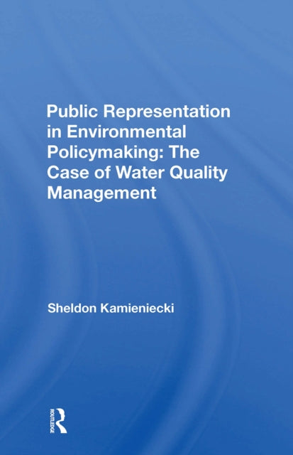 Book cover of: Public Representation In Environmental Policymaking