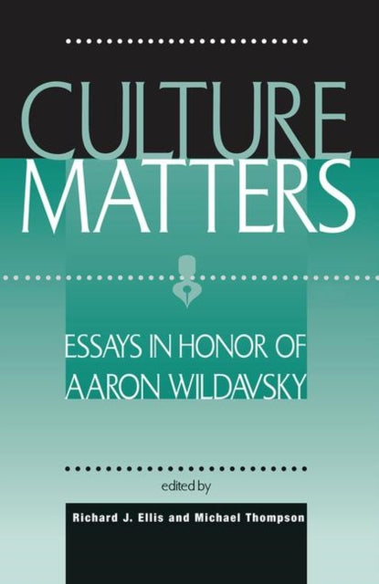 Book cover of: Culture Matters. By: Richard J. Ellis