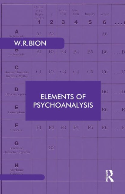 Book cover of: Elements of Psychoanalysis. By: Wilfred R. Bion