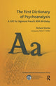 Book cover of: First Dictionary of Psychoanalysis. By: Richard Sterba