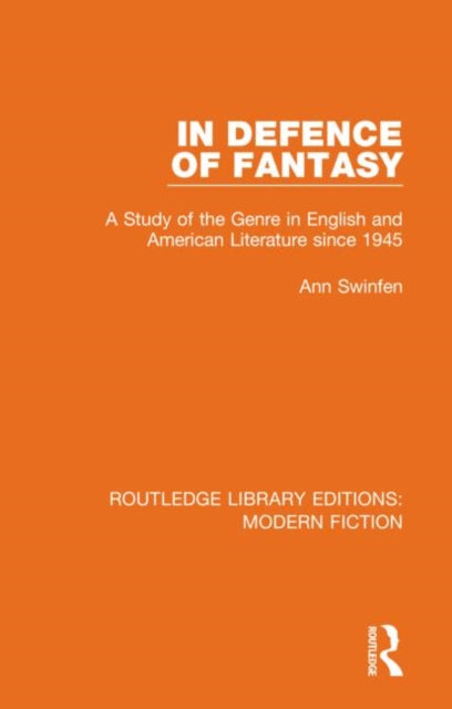 Book cover of: In Defence of Fantasy. By: Ann Swinfen