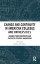 Book cover of: Change and Continuity in American Colleges and Universities. By: Nathan M. Sorber